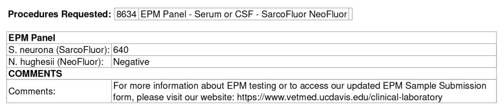 EPM Test Results